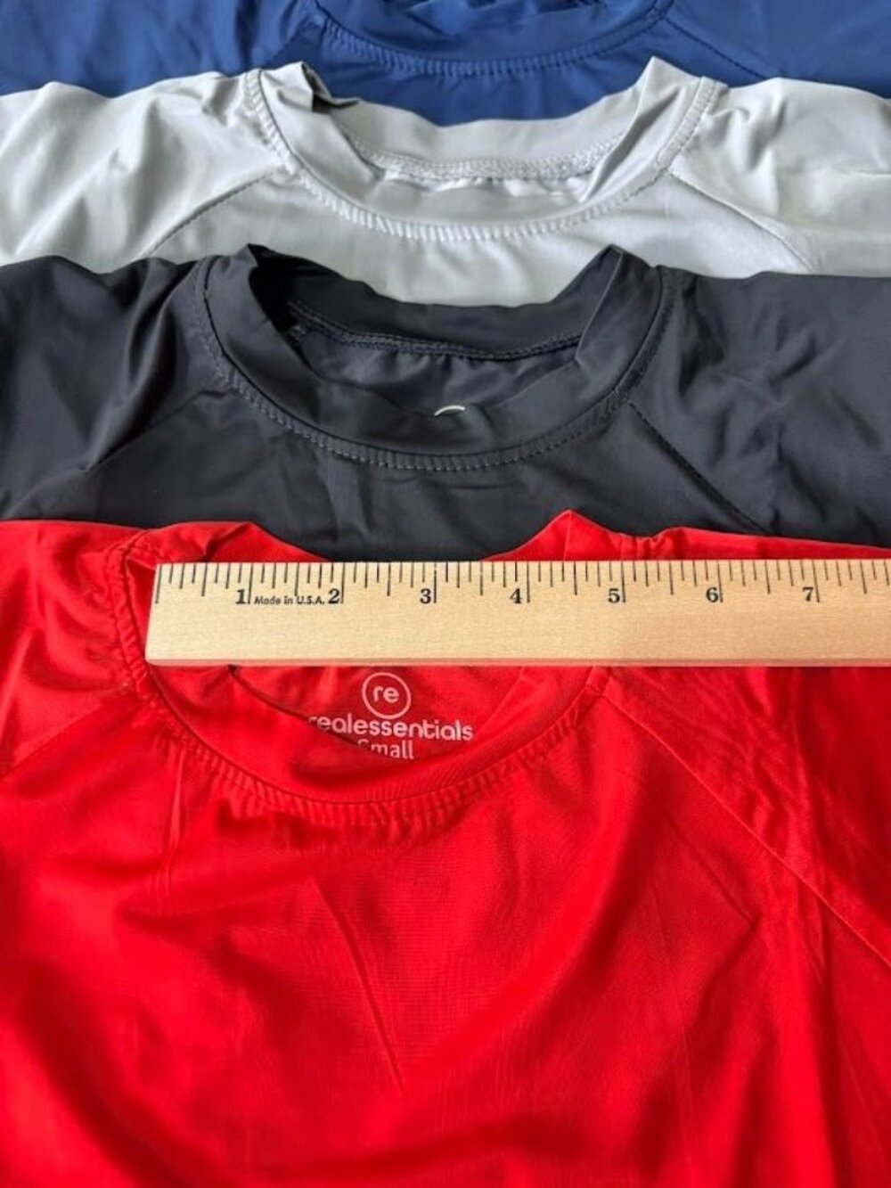 4-Pack Boys Short Sleeve Rashguard Swim Shirts by Real Essentials Small - Picture 4 of 8